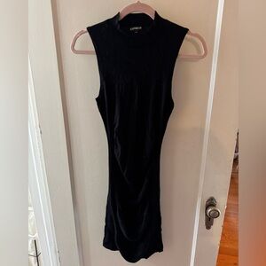 Express Black Sleeveless Midi Dress